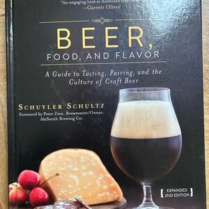 Beer, Food, and Flavor by Schuyler Schultz - Black & Gold Cover